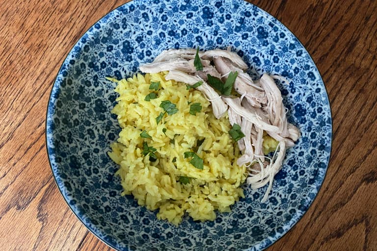 Picture of Lemon Herb Rice Pilaf and Shredded Chicken