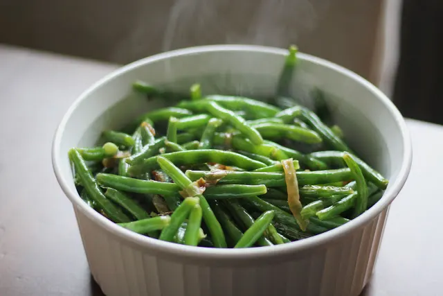 Image of Green Beans with Caramelized Onions.