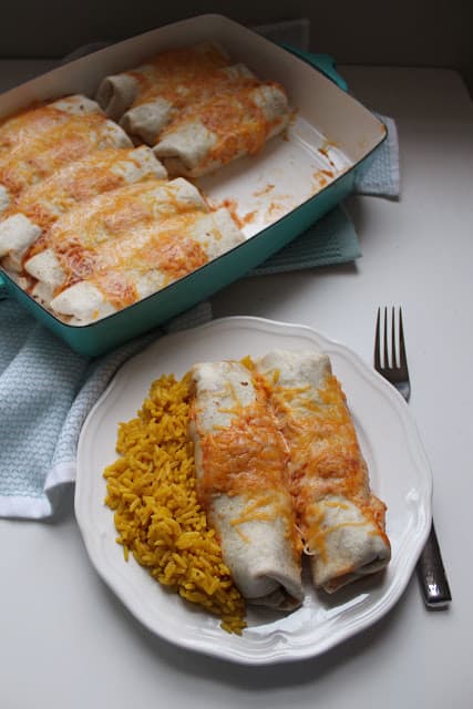 Image of  Beef and Bean Burritos.