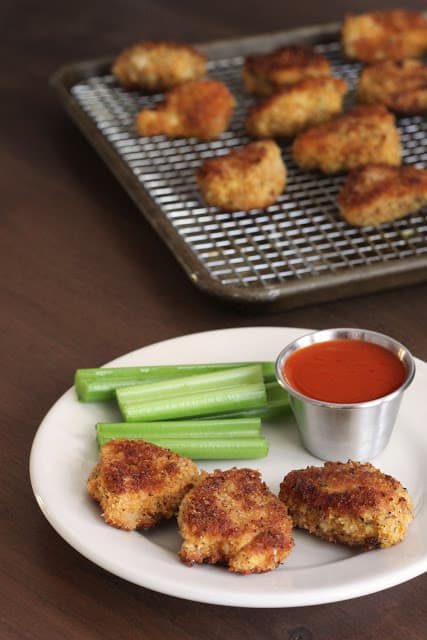 Image of Baked Buffalo Chicken Nuggets.