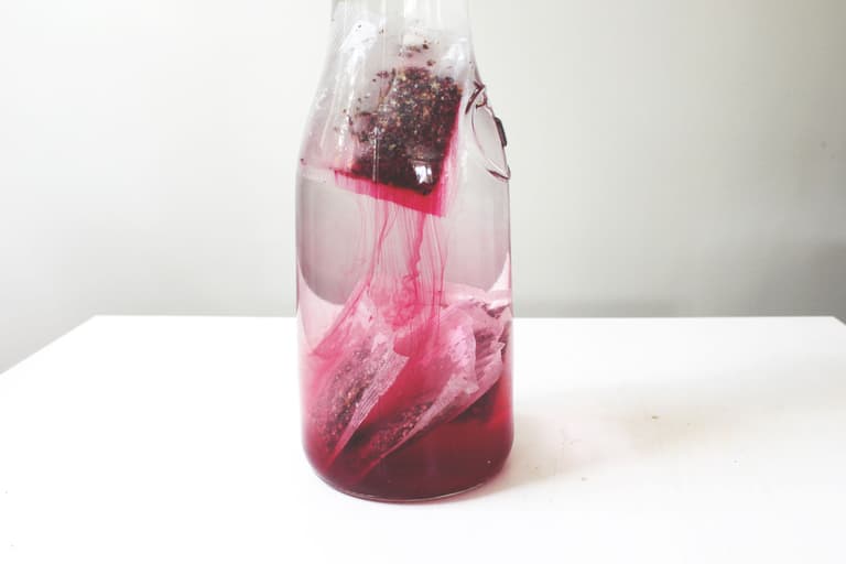 Image of Cold Brewed Hibiscus Tea.