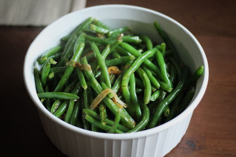 Image of Green Beans with Caramelized Onions.
