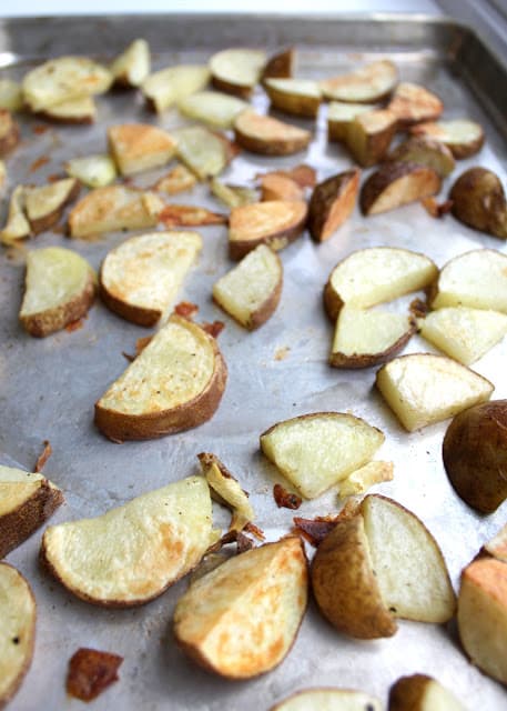 Image of Roasted Potatoes with Kale Pesto.