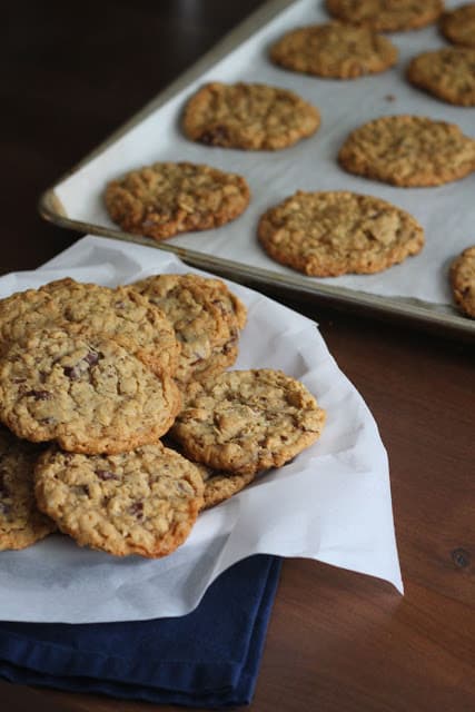 Image of Spiced Oatmeal Chocolate Chunk Cookies.