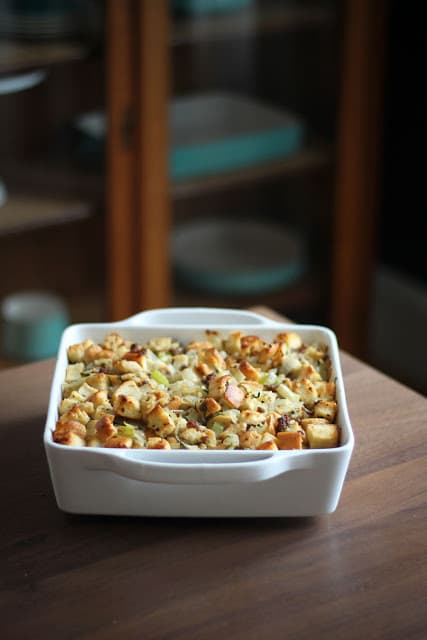 Image of Simple Apple and Sausage Stuffing.