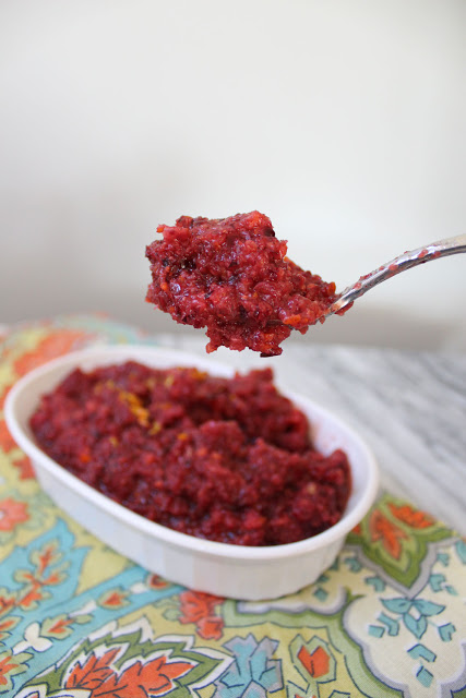 Raw Cranberry Relish