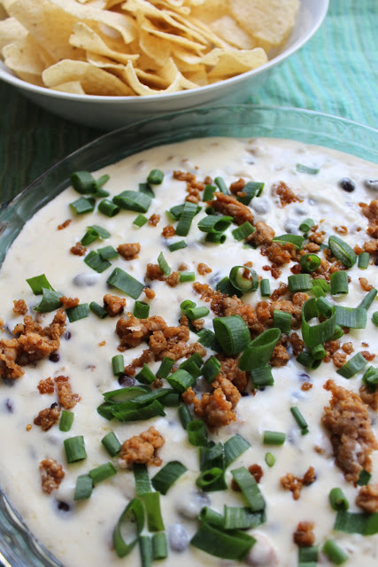 Beer Queso with Sausage and Black&nbsp;Beans