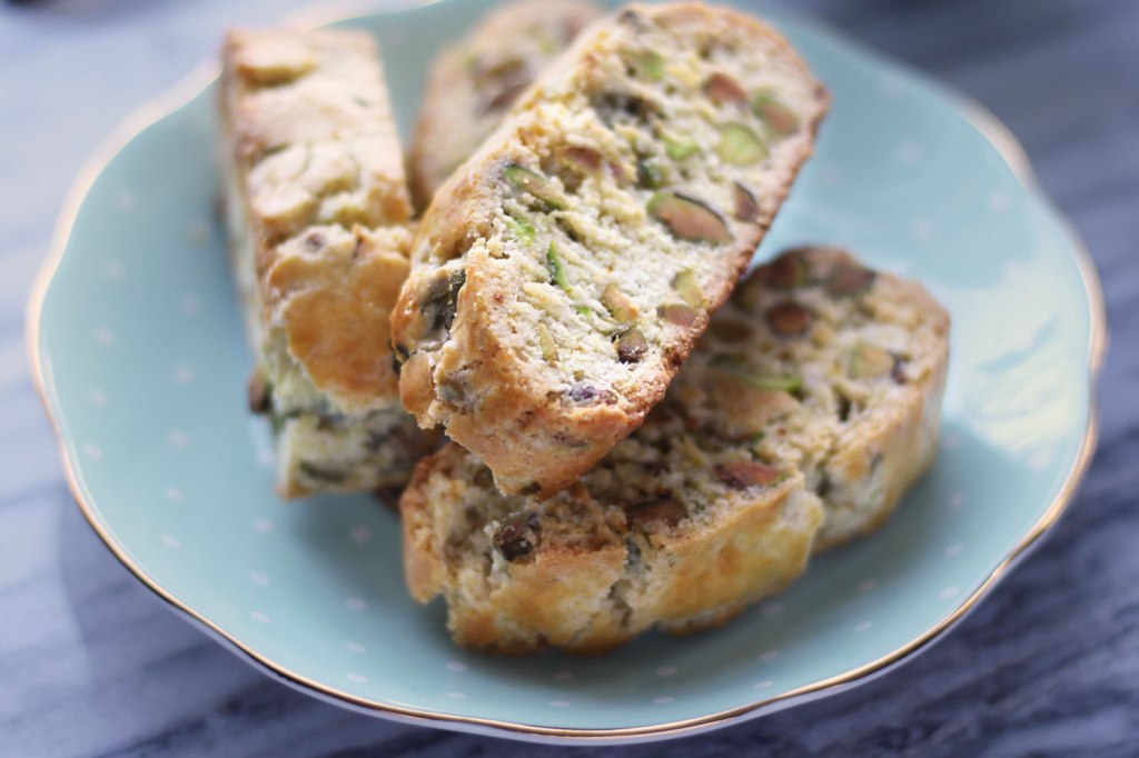 Lemon Pistachio Biscotti