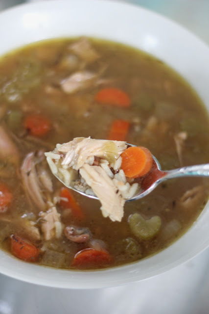 Image of Smoked Turkey and Wild Rice Soup.